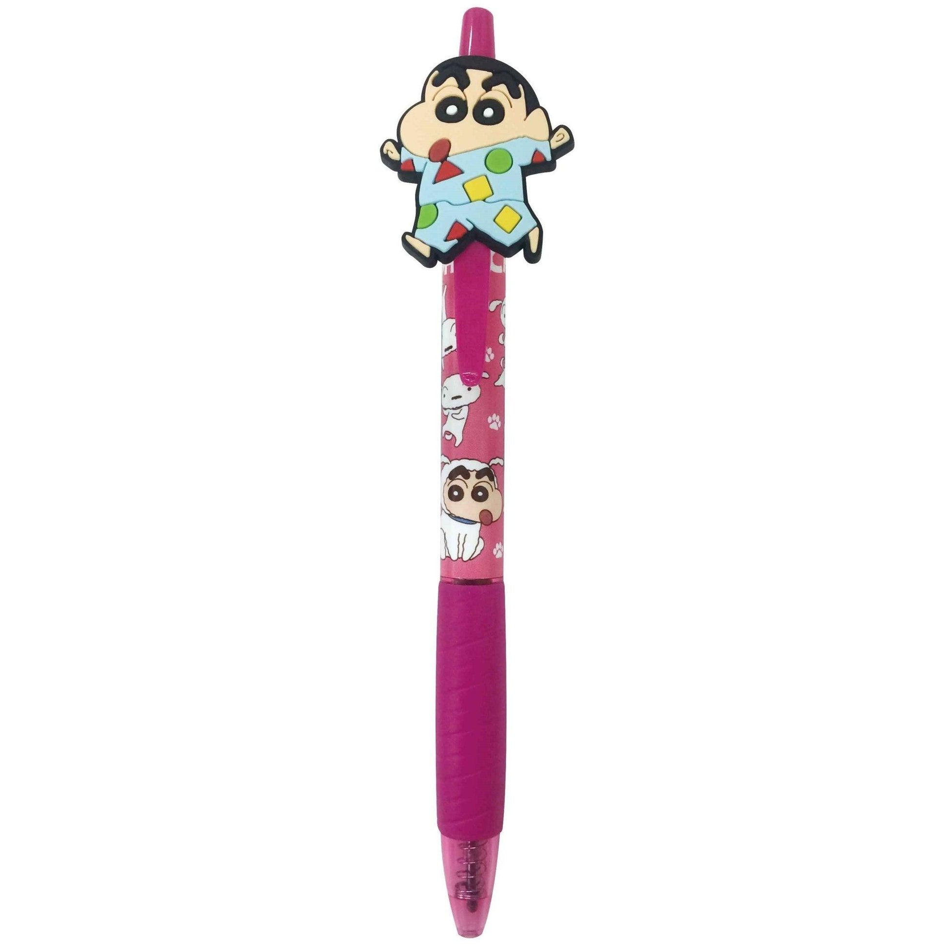 AI PLANNING Crayon Shin-chan 0.7MM Gel Pen Ballpoint Pen 2nd Bullet With Cute Pen Clip Doll - CHL-STORE 