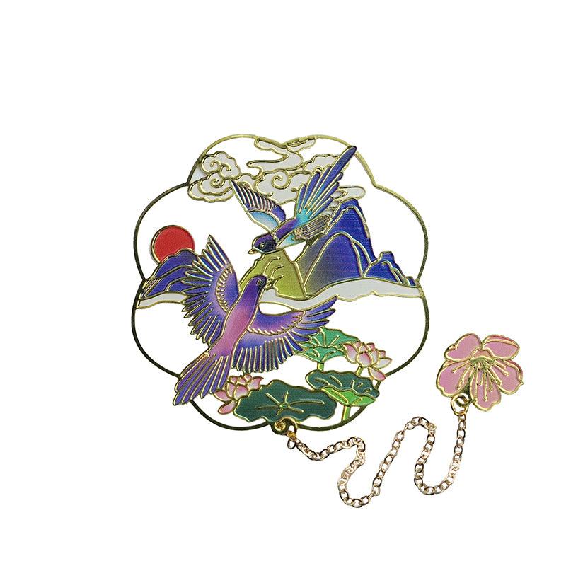 Antique Creative Bookmark National Style Personalized Metal Craft Commemorative Gift Book Clip Antique Style Reading Essentials NP-H7TAQG-072 - CHL-STORE 