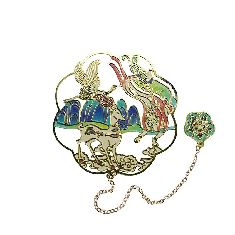 Antique Creative Bookmark National Style Personalized Metal Craft Commemorative Gift Book Clip Antique Style Reading Essentials NP-H7TAQG-072 - CHL-STORE 