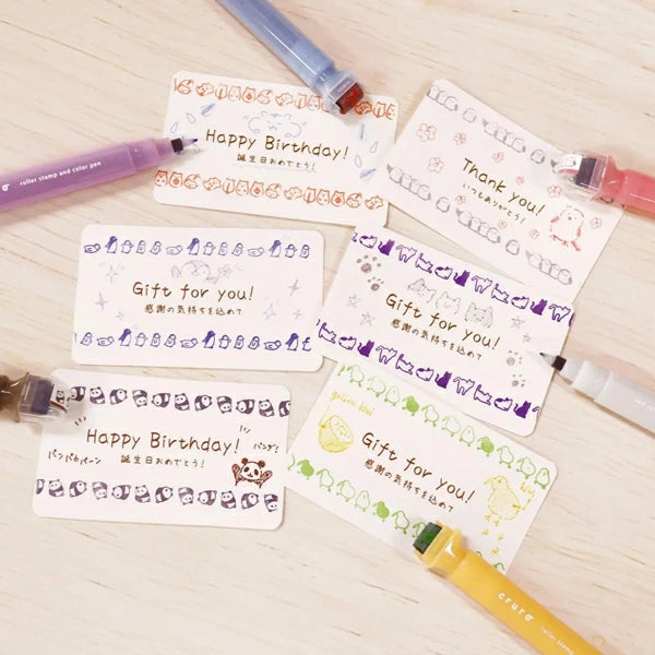 KUTSUWA Cruro Roller Stamp Pen 0.5mm DE021