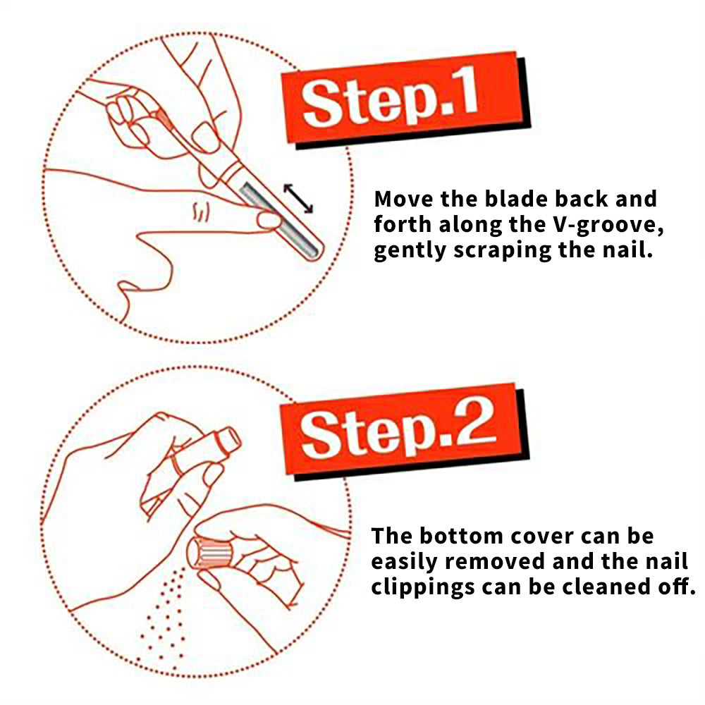Portable 2-in-1 Precision Nail Trimmer & Polisher with Storage