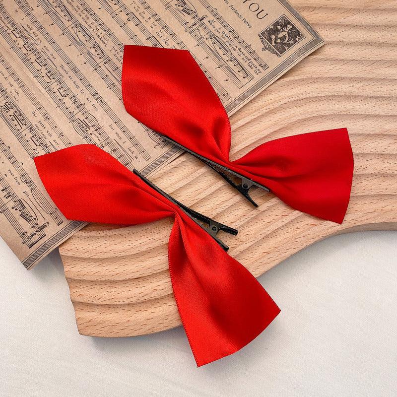 Celebrities with the same style, half-piece girl bow hair clip, side bow pair clips, ever-changing braided hair ribbon, styling design, beauty salon, fashion accessories, popular hair accessories - CHL-STORE 