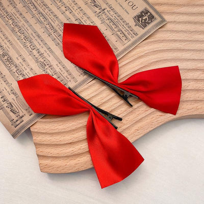 Celebrities with the same style, half-piece girl bow hair clip, side bow pair clips, ever-changing braided hair ribbon, styling design, beauty salon, fashion accessories, popular hair accessories - CHL-STORE 