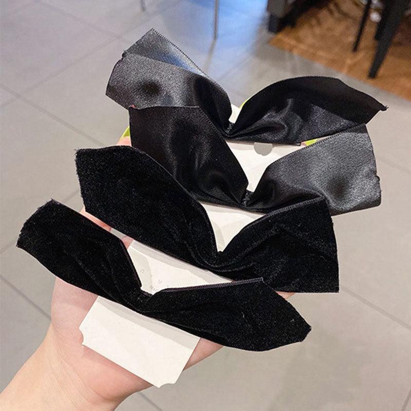 Celebrities with the same style, half-piece girl bow hair clip, side bow pair clips, ever-changing braided hair ribbon, styling design, beauty salon, fashion accessories, popular hair accessories - CHL-STORE 