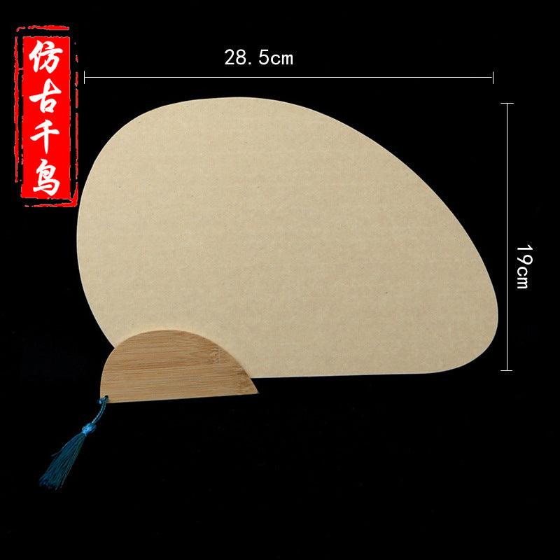 CHINESE COURT STYLE BLANK XUAN PAPER HAND FAN FOR DIY PAINTING TO-000027 - CHL-STORE 