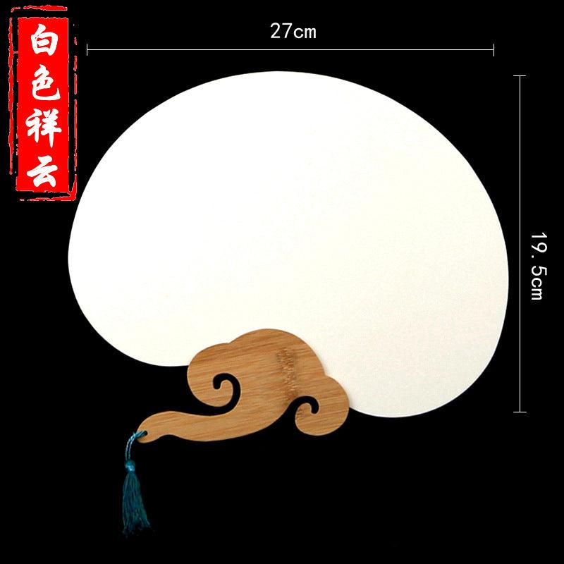 CHINESE COURT STYLE BLANK XUAN PAPER HAND FAN FOR DIY PAINTING TO-000027 - CHL-STORE 