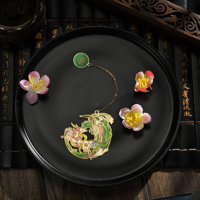 Chinese scenic spot Fenghuashen classical bookmark life reading exquisite small bookmark book shape bookmark - CHL-STORE 