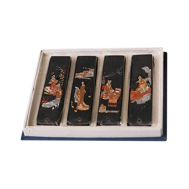 Chinese style old ink block lampblack ink pine smoke ink set hardcover calligraphy utensils Chinese traditional ink painting NP-090056 - CHL-STORE 