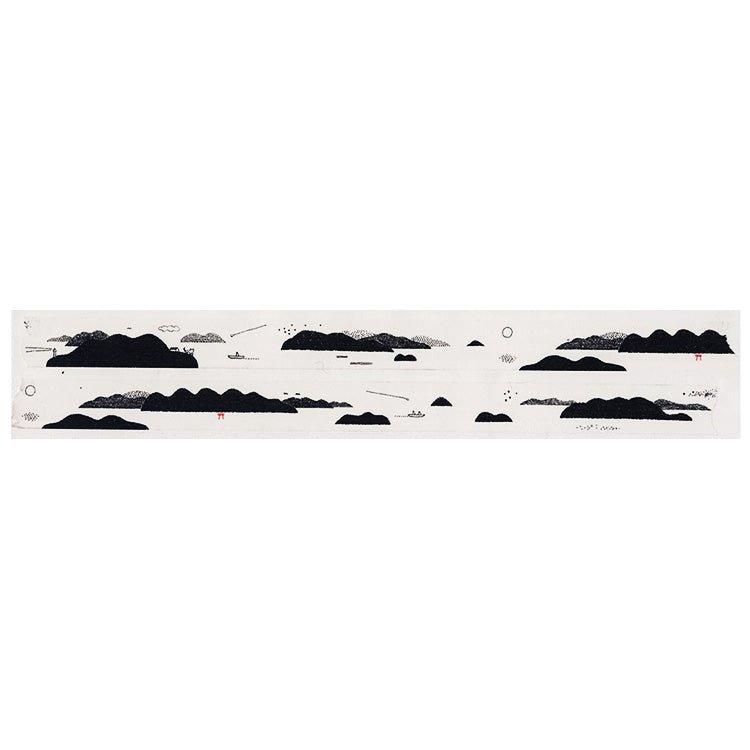 CLASSIKY ISHOW Shun shun Landscape Sketch Shimanami Washi Paper Tape Single Roll - CHL-STORE 