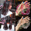 Colored flower bow Braided hair chain Pearl hair accessories chain Pearl braided tassels Braided hair band Popular items Braided hair headdress - CHL-STORE 