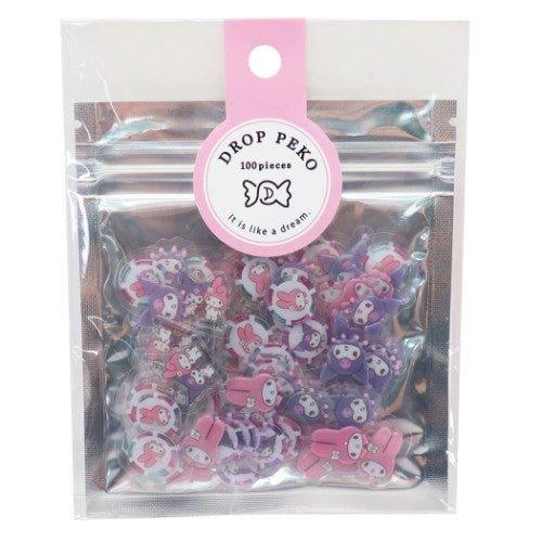 CRUX X SANRIO DORP PEKO PACK PACK MELODY KUROMI 100 Sheets Melody Kuromi