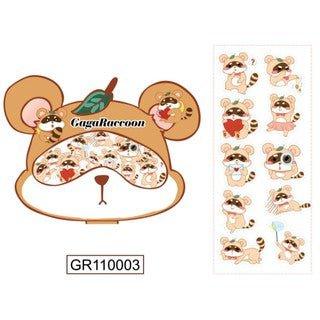Cute Animal Cartoon GAGARACCOON Raccoon Everyday Decoration Transparent Sticker Pack Sticker NP-H7TAY-0290