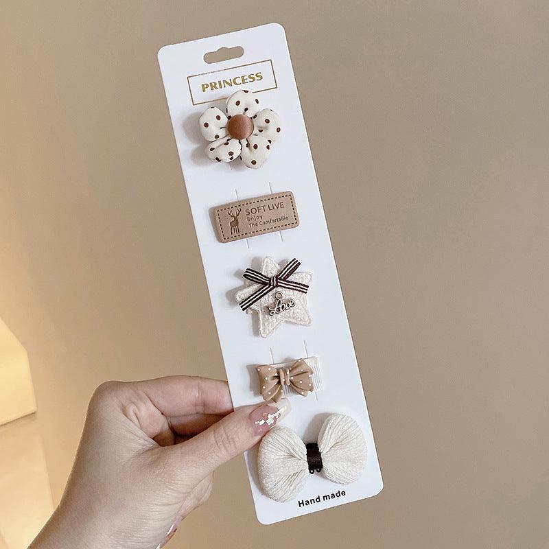 Cute cloth bag headdress fine hair broken hair clip suitable for infants and young children cute shape cute hair accessories styling design a variety of hair clips - CHL-STORE 