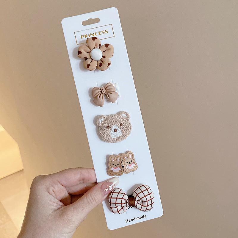 Cute cloth bag headdress fine hair broken hair clip suitable for infants and young children cute shape cute hair accessories styling design a variety of hair clips - CHL-STORE 