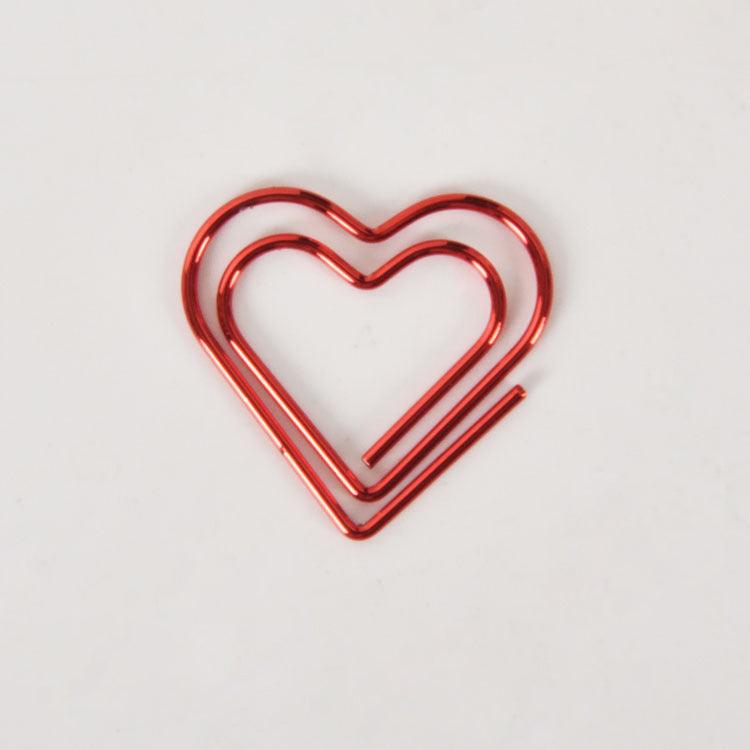 Cute shape metal paper clip, animal shape, shape paper clip, cherry blossom, cat, love, 10 set, creative shape paper clip - CHL-STORE 