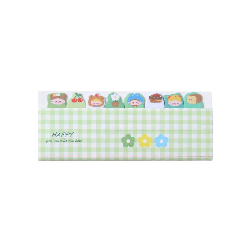 Cute strips of paper stickers, 120 sheets, school supplies, small office objects, special shapes, cute animals - CHL-STORE 