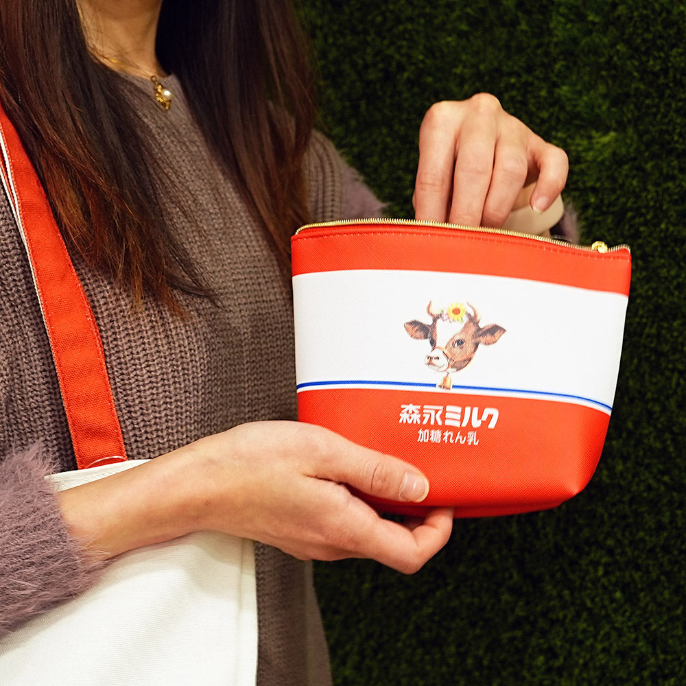Sakamot Morinaga Milk Collab Boat-Shaped Pen & Cosmetic Pouch