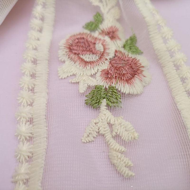 Embroidered lace, chiffon fairy, big bow ponytail spring clip, sweet bow hair clip, net beauty designation, beauty salon, fairy essential - CHL-STORE 