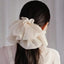 Embroidered lace, chiffon fairy, big bow ponytail spring clip, sweet bow hair clip, net beauty designation, beauty salon, fairy essential - CHL-STORE 