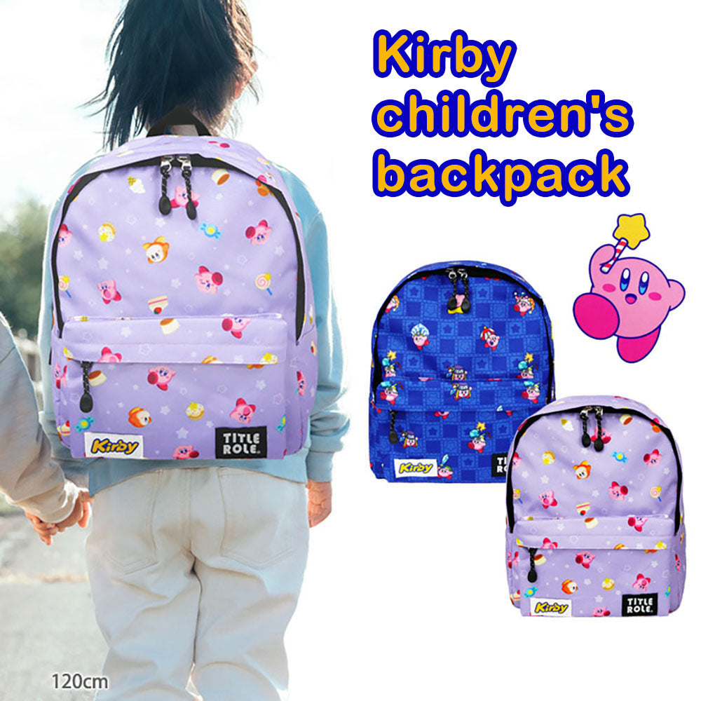 Kirby Kids' Large-Capacity Water-Repellent School Backpack