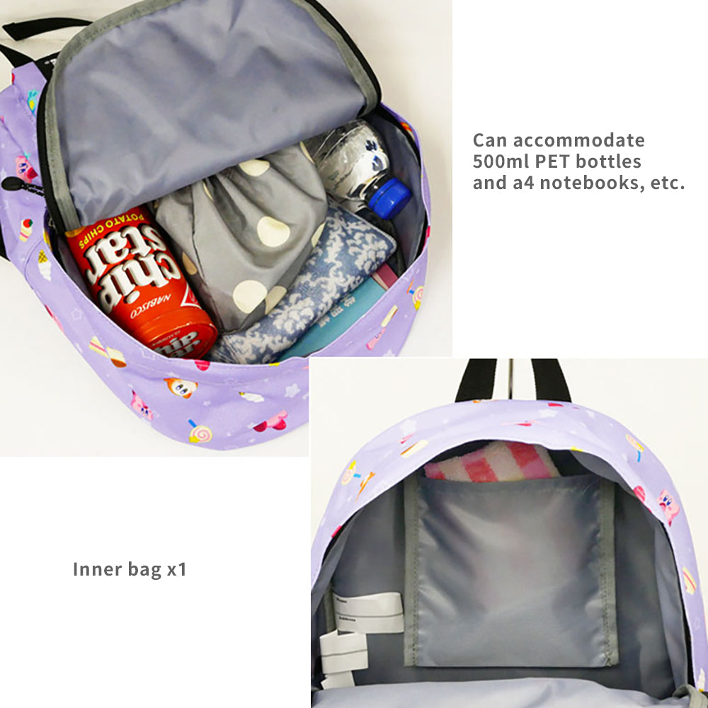 Kirby Kids' Large-Capacity Water-Repellent School Backpack