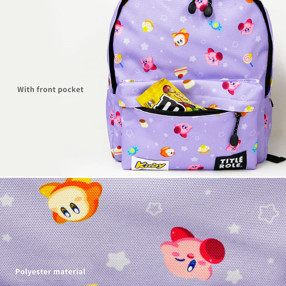 Kirby Kids' Large-Capacity Water-Repellent School Backpack
