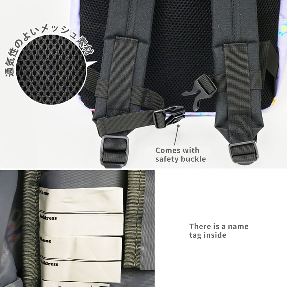 Kirby Kids' Large-Capacity Water-Repellent School Backpack