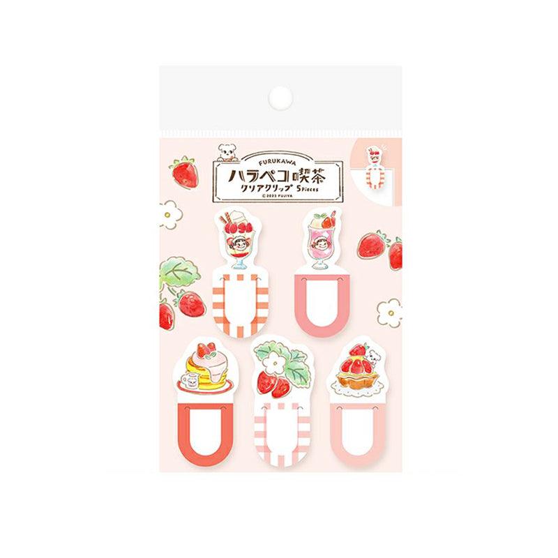 Furukawa Shiko Fujiya 2023 Wa-Life Strawberry Shape Book clip 5pcs - CHL-STORE 