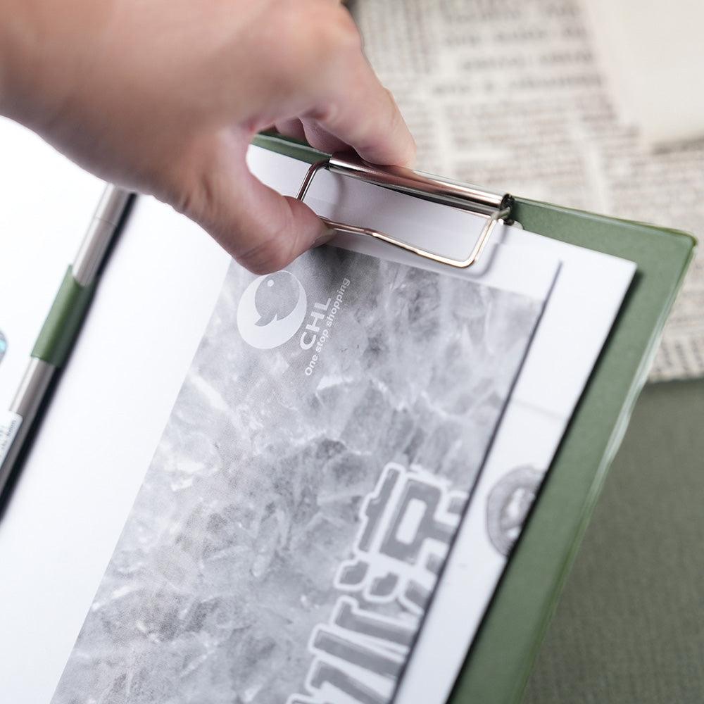 HIGHTIDE DP058 PENCO A5 size clip backing board olive green school supplies office meeting file collection finishing file folder - CHL-STORE 