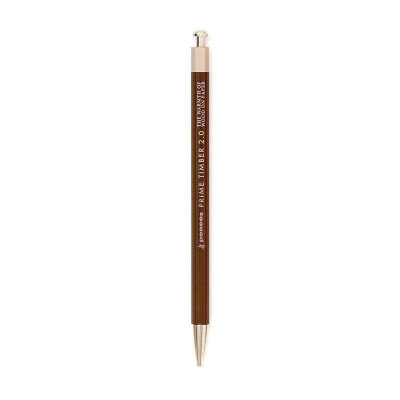 HIGHTIDE PENCO short-axis drawing hexagonal rod aluminum 2.0mm automatic pencil brown mint green free special sharpener school supplies - CHL-STORE 