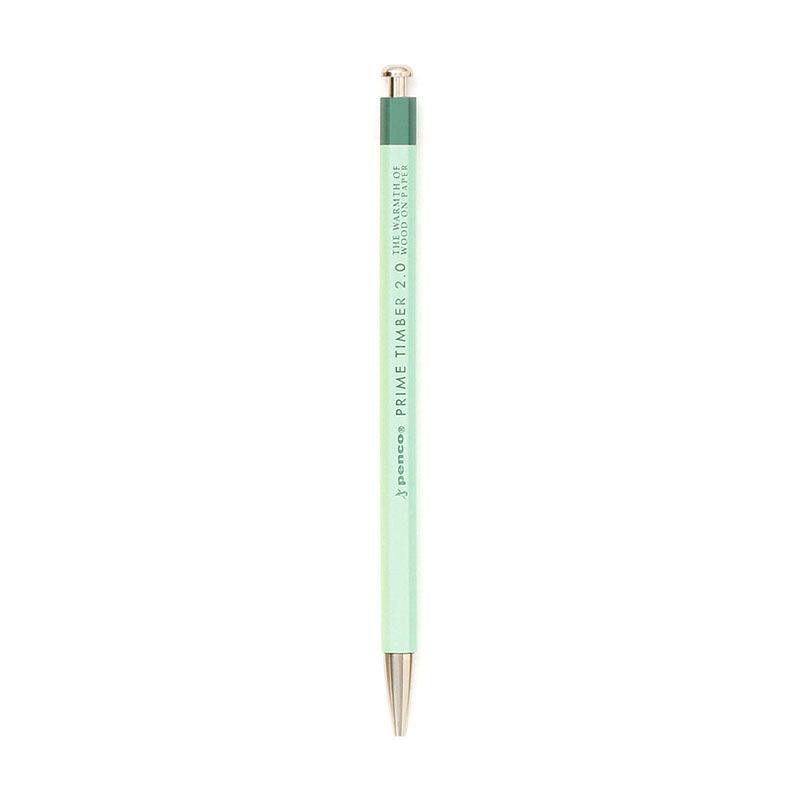 HIGHTIDE PENCO short-axis drawing hexagonal rod aluminum 2.0mm automatic pencil brown mint green free special sharpener school supplies - CHL-STORE 