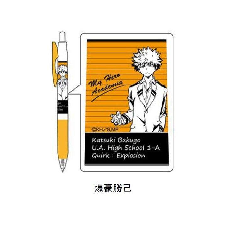 HISAGO x ZEBRA SARASA My Hero Academia Ballpoint Pen 0.5MM Gel Pen Ballpoint Pen Black Ink - CHL-STORE 