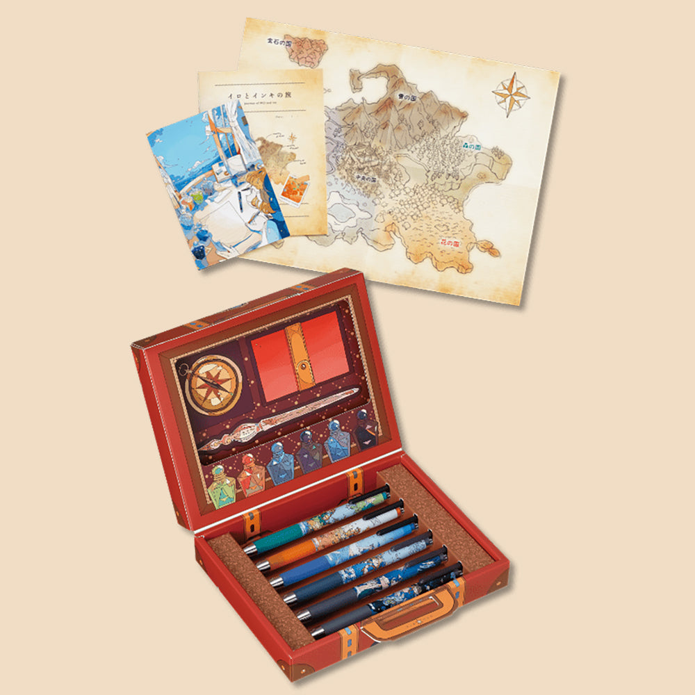 Pilot x NARANO Illustrator Joint Limited Edition Grand Voyage Series 0.4mm Juice up Pen Color Ink Journey Fantasy Style