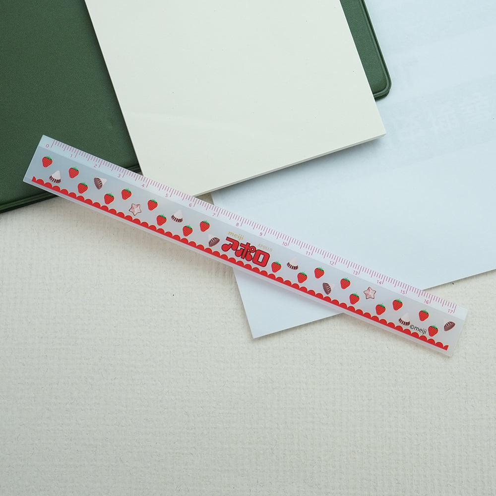 Japan Funbox Candy and Snacks Co-branded Series Lipstick Glue/17cm Ruler Poiful Bear Biscuits Calbee Strawberry Chocolate Bean Hi-Chew Gummy - CHL-STORE 