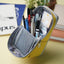 Japan KOKUYO Pencil Case Mobile Standing Large Capacity Multifunctional Storage Pencil Case Light Gray Light Blue Light Purple Yellow Pen Holder Universal Bag -WSG-PC173 - CHL-STORE 