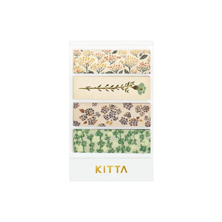 KING JIM KIT049 KITTA Masking Tape Flower 40 sheets Japanese paper note paper - CHL-STORE 