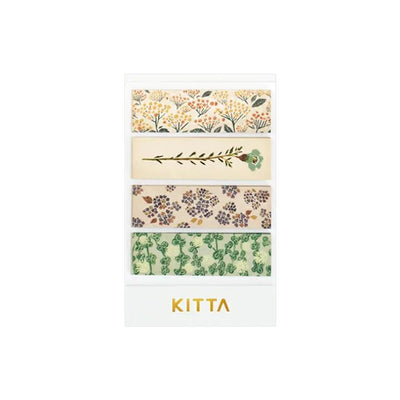 KING JIM KIT049 KITTA Masking Tape Flower 40 sheets Japanese paper note paper - CHL-STORE 