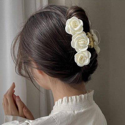 Korean Fairy French minimalist retro Metal Tassel Pearl Large Shark Clip Beauty Salon Exquisite Hair Clip Net Beauty Blonde Fashion Accessories - CHL-STORE 
