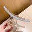 Korean Fairy French minimalist retro Metal Tassel Pearl Large Shark Clip Beauty Salon Exquisite Hair Clip Net Beauty Blonde Fashion Accessories - CHL-STORE 