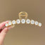 Korean Fairy French minimalist retro Metal Tassel Pearl Large Shark Clip Beauty Salon Exquisite Hair Clip Net Beauty Blonde Fashion Accessories - CHL-STORE 