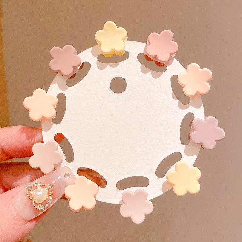 Korean mini flower, cute summer bangs, small hair clip,mini barrette, cute hair clip,star water drop hair clip, beauty salon, fashion accessory, flower, diamond and pearl - CHL-STORE 
