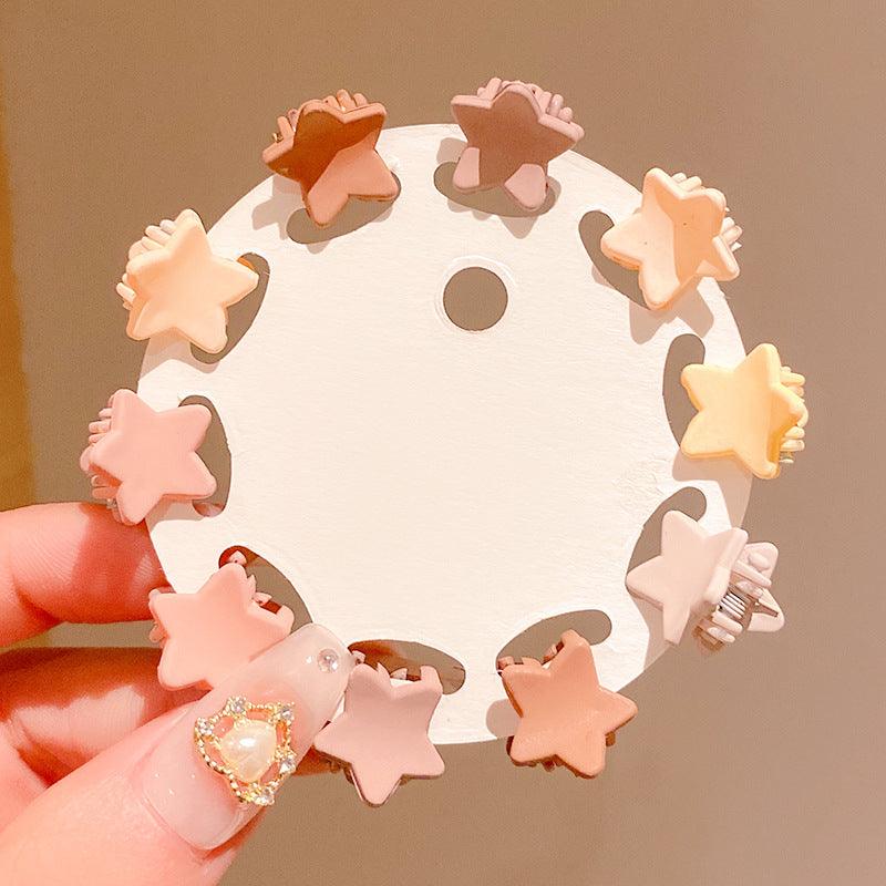 Korean mini flower, cute summer bangs, small hair clip,mini barrette, cute hair clip,star water drop hair clip, beauty salon, fashion accessory, flower, diamond and pearl - CHL-STORE 