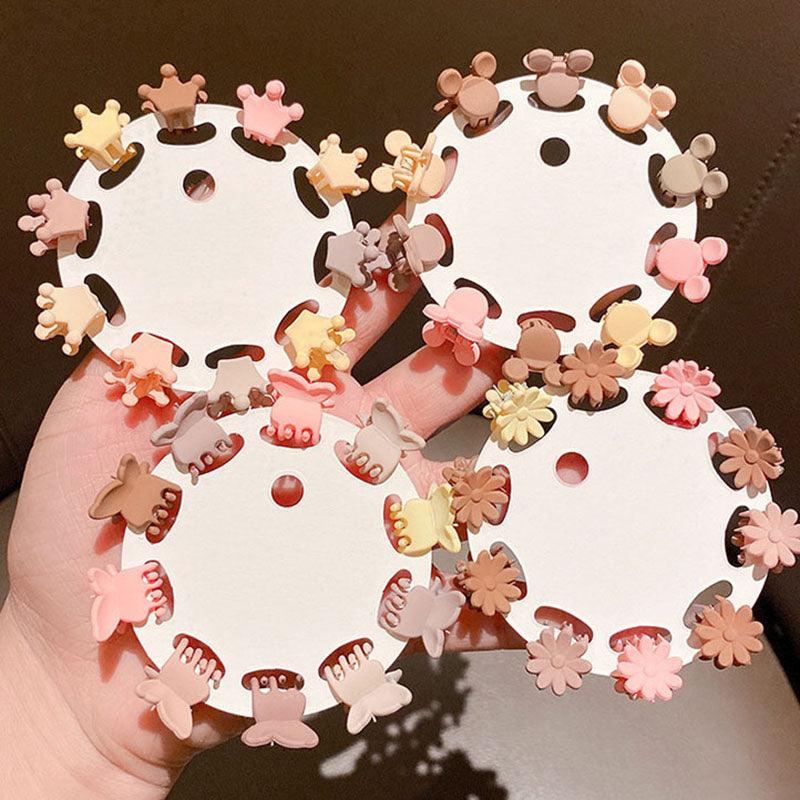 Korean mini flower, cute summer bangs, small hair clip,mini barrette, cute hair clip,star water drop hair clip, beauty salon, fashion accessory, flower, diamond and pearl - CHL-STORE 