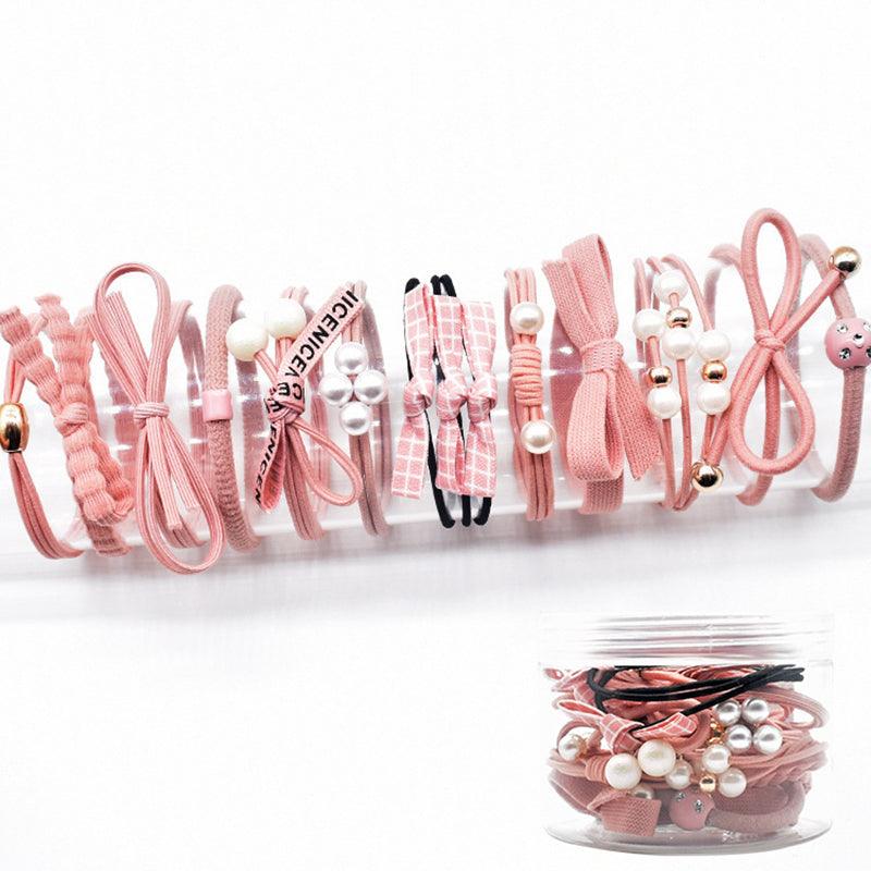 Korean version basic simple knot high elastic hair tie beauty salon hair accessories fashion accessories net beauty love style - CHL-STORE 