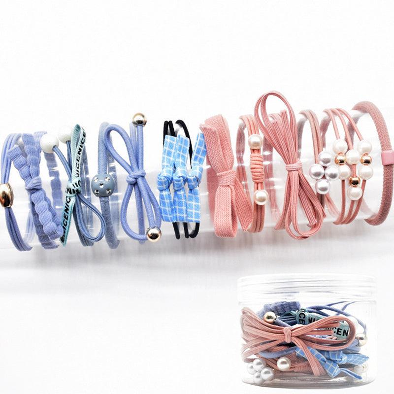 Korean version basic simple knot high elastic hair tie beauty salon hair accessories fashion accessories net beauty love style - CHL-STORE 
