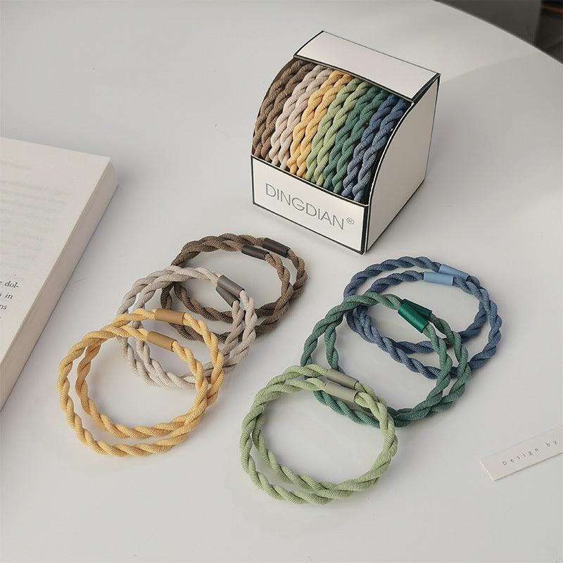 Korean version basic simple knot high elastic hair tie beauty salon hair accessories fashion accessories net beauty love style - CHL-STORE 