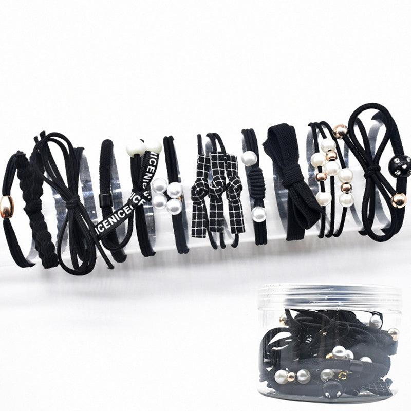 Korean version basic simple knot high elastic hair tie beauty salon hair accessories fashion accessories net beauty love style - CHL-STORE 