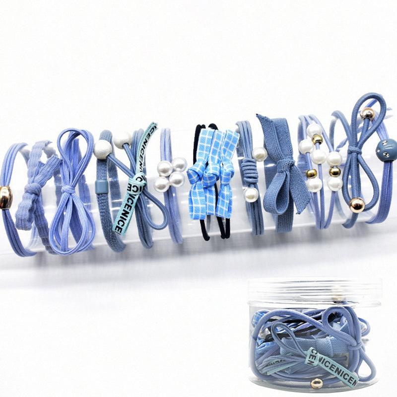Korean version basic simple knot high elastic hair tie beauty salon hair accessories fashion accessories net beauty love style - CHL-STORE 