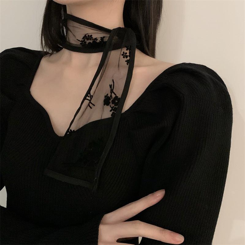Lace Fairy Bow Headband Black Gauze White Gauze Beauty Salon Fashion Accessories Hair Ties Small Things of Life - CHL-STORE 