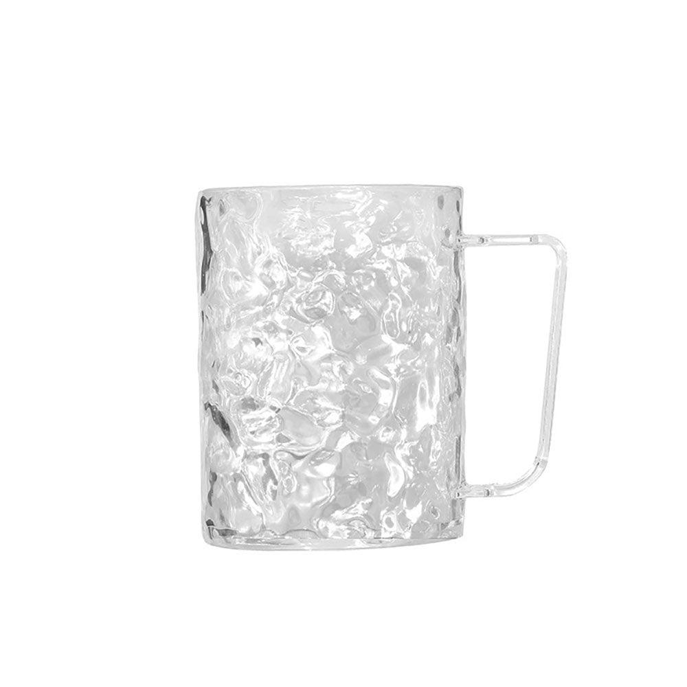 Light luxury Nordic style glacier pattern mouthwash cup gray / transparent bathroom wash cup toothbrush holder texture products high-quality bathroom products - CHL-STORE 